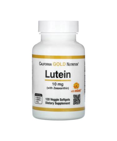 California Gold Nutrition Luthein and Zeaksantin 10 mg 120 plant capsules
