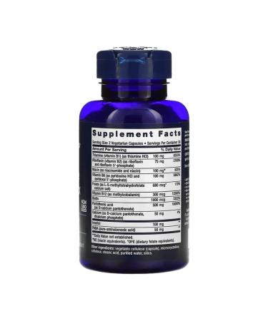 Life extension B vitamins B 60 vegetarian capsules - Buy Online on GoSupps.com