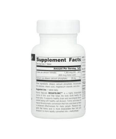 Source Naturals Folic acid 800 g 120 tablets - Buy Online on GoSupps.com