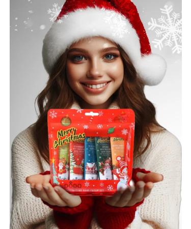 Gift set New Year and Christmas set of hand creams 5 pcs - Buy Online on GoSupps.com