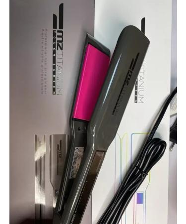 Mz Titanium Hair iron wide pink plates cosmos gloss - Buy Online on GoSupps.com