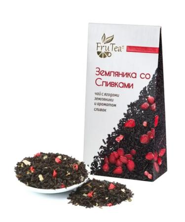 Fru Tea Black strawberry tea with cream 50 g