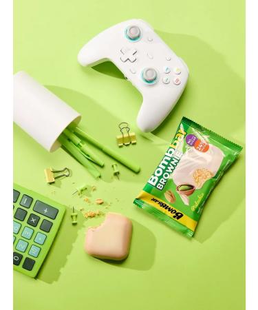 BombBar Brownie's protein cookies without sugar pistachio 10pc x 50g - Buy Online on GoSupps.com