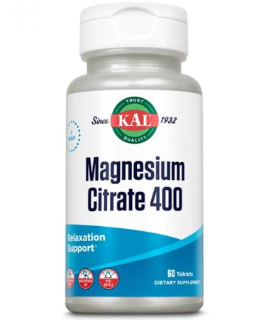 KAL Magnesium citrate 400 mg 60 tablets - Buy Online on GoSupps.com