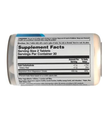 KAL Magnesium citrate 400 mg 60 tablets - Buy Online on GoSupps.com