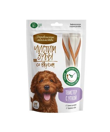 Country delicacies Twister for dogs with a duck 90g
