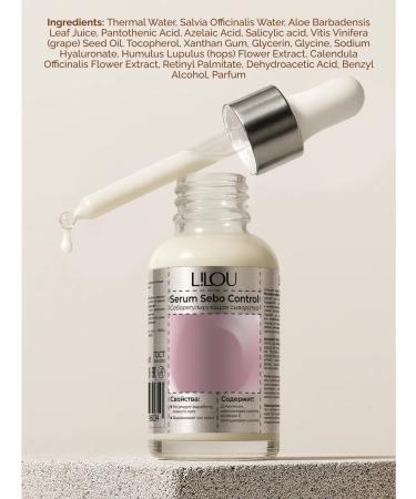 LILOU Seborrheal serum for the face of 30 ml - Buy Online on GoSupps.com
