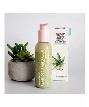 Lalarecipe Hemp Seed Mild Cica 3in1 Cleanser 200 ml Cleaning Pen - Buy Online on GoSupps.com