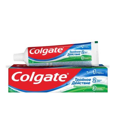 Colgate toothpaste Triple action 3 pcs. 150 ml - Buy Online on GoSupps.com