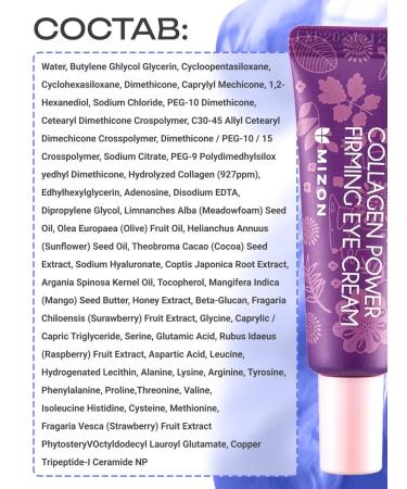 MIZON Cream around the eyes with collagen from wrinkles - Buy Online on GoSupps.com