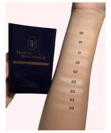 TF Cosmetics Face powder cream compact Ideal Balance 2 in 1 tone 03 - Buy Online on GoSupps.com