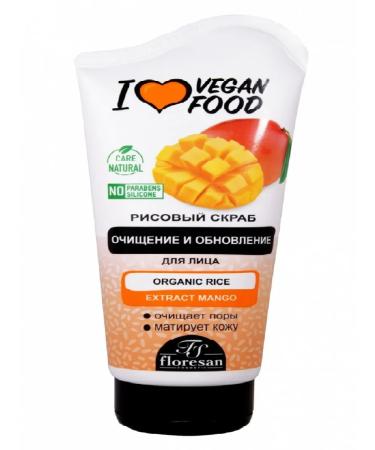 Floresan Face scrub rice mango Vegan Food