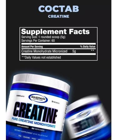 Gaspari Nutrition Creatine Monohydrate for men 300gr - Buy Online on GoSupps.com