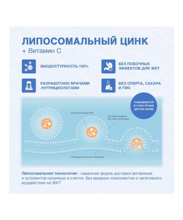 L'Vit Liposomal zinc + vitamin C (dietary supplement) Liposomal vitamins - Buy Online on GoSupps.com