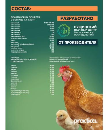 pracrica Abyiotonik vitamins for chickens and other animals 100 ml (2 pcs) - Buy Online on GoSupps.com