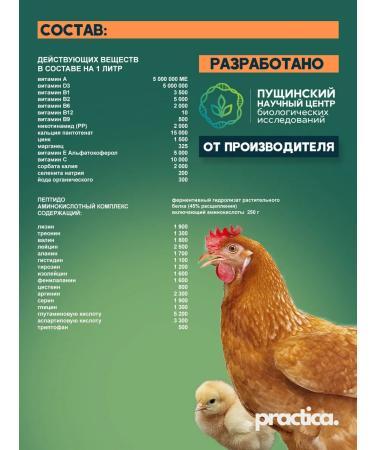 pracrica Abyiotonik vitamins for chickens and other animals 200 ml (4 pcs) - Buy Online on GoSupps.com