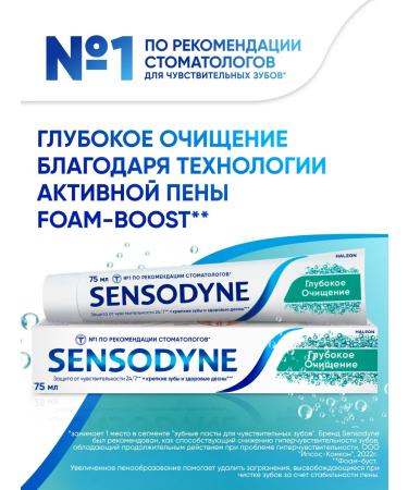 Sensodyne Toothpaste deep cleansing 75 ml