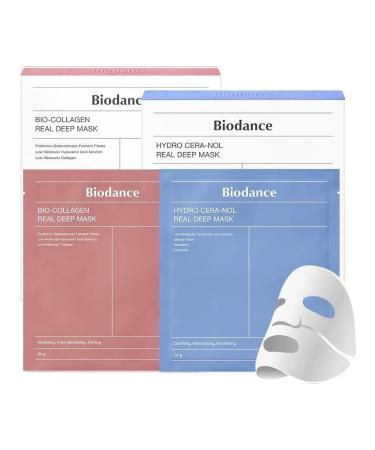 BIODANCE Hydrogel masks (1) with collagen + (1) with hyaloron - Buy Online on GoSupps.com