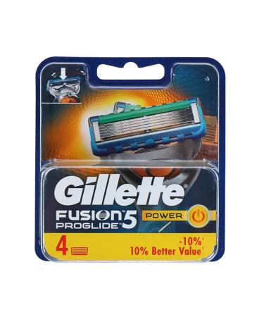 GILLETTE Cassettes for shaving men's interchangeable Fusion Proglide Power 4pcs