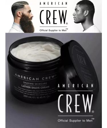 American crew shaving Lather Shave Cream 250 ml - Buy Online on GoSupps.com