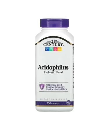 21st Century Acidophilus a mixture of acidophilic probiotics 150 capsules