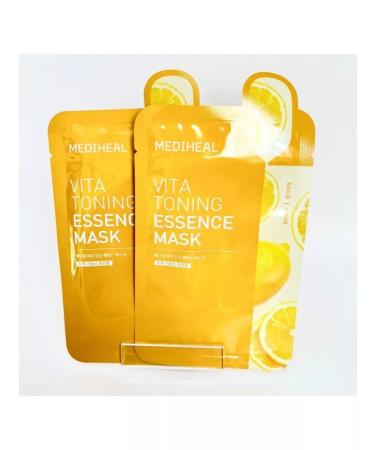 MEDIHEAL Fabric bleaching mask (2pcs) Vita Toning Essence Mask - Buy Online on GoSupps.com