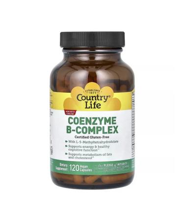 Country Life B vitamins 120 vegan capsules