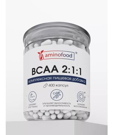 Aminofood BCAA capsules of amino acids BCA 400 caps - Buy Online on GoSupps.com