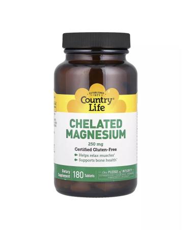 Country Life Helat magnesium 250 mg 180 pcs