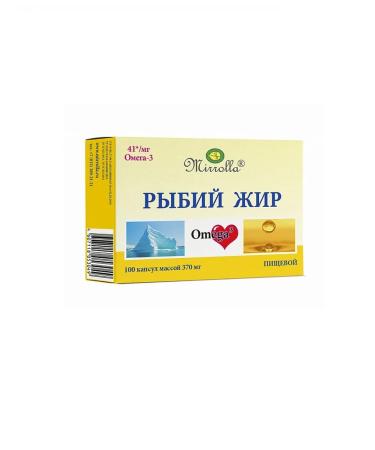 MIRROLLA Fish oil food omega-3 caps. 370 mg No. 100