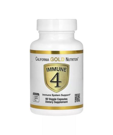 California Gold Nutrition For immunity Immune 4 60 capsules - Buy Online on GoSupps.com