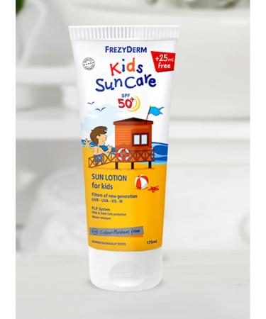 FrezyDerm Children's sunscreen for the face and body SPF50+ 175ml - Buy Online on GoSupps.com