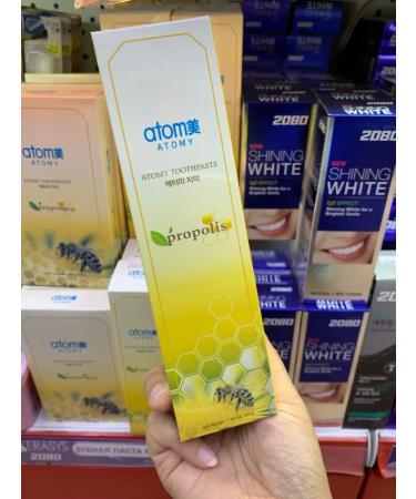 KOREAN GIRL Toothpaste with propolis 200 grams of atomi without fluorine - Buy Online on GoSupps.com