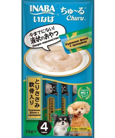 Inaba Creamstery of puree for dogs chicken fillet with cartilage - Buy Online on GoSupps.com