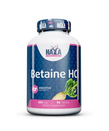 Haya Labs Betain Betaine HCl 650 Mg 90 Tabs - Buy Online on GoSupps.com