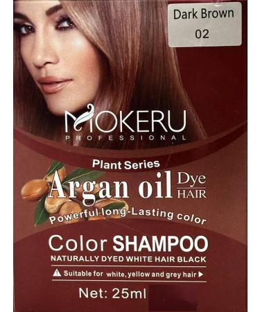 Mokeru Shampoo coloring with Argan brown 1 sasha *25ml - Buy Online on GoSupps.com