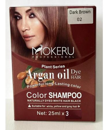 Mokeru Shampoo coloring with Argan brown 3 sasha *25ml - Buy Online on GoSupps.com