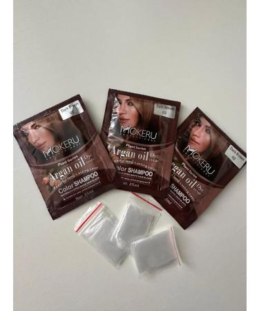 Mokeru Shampoo coloring with Argan brown 3 sasha *25ml - Buy Online on GoSupps.com