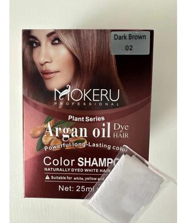 Mokeru Shampoo coloring with Argan brown 3 sasha *25ml - Buy Online on GoSupps.com