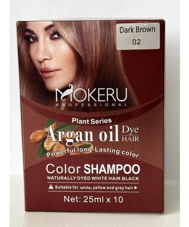Mokeru Shampoo coloring with Argan brown 10 Sasha *25ml - Buy Online on GoSupps.com