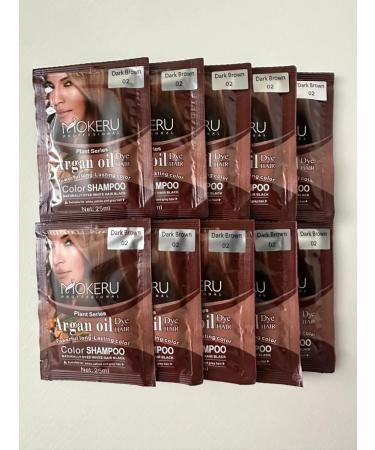 Mokeru Shampoo coloring with Argan brown 10 Sasha *25ml - Buy Online on GoSupps.com