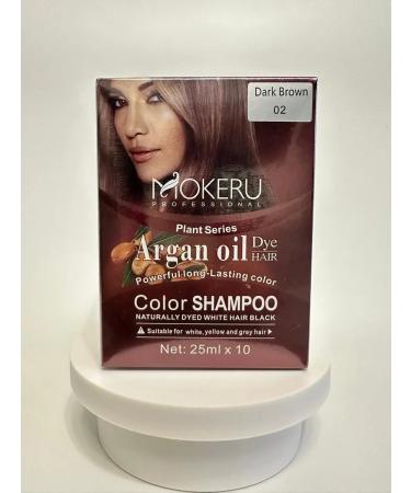 Mokeru Shampoo coloring with Argan brown 10 Sasha *25ml - Buy Online on GoSupps.com