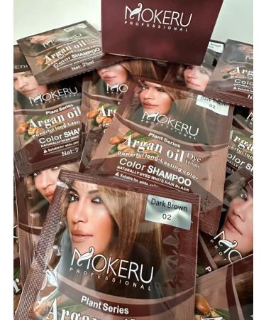 Mokeru Shampoo coloring with Argan brown 10 Sasha *25ml - Buy Online on GoSupps.com