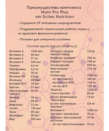 Scitec Nutrition Vitamins Multi Pro Plus (30 PAK) - Buy Online on GoSupps.com