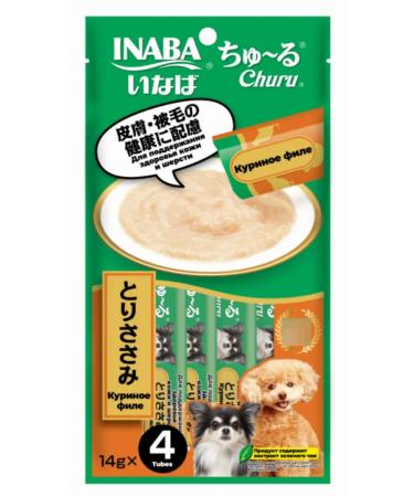 Inaba A treat for dogs of mashed potatoes with chicken fillet 4pcs. 14g 3 pcs - Buy Online on GoSupps.com