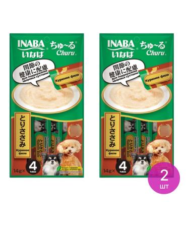 The treat for the dogs of Inaba Churu mashed potatoes 4pcs. 14g 2 pcs
