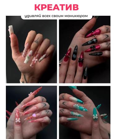 It's All For Creative Figures for nails bows Multi -colored long 30 pcs - Buy Online on GoSupps.com
