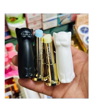 Romantic world Black and white cat balms for lips 2 pcs