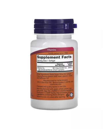 Vitamin D3 2000 Vitamin D3 Scale - Buy Online on GoSupps.com