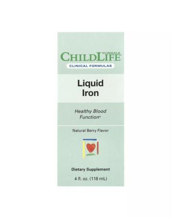 ChildLife Iron for children Clinicals Liquid Iron 118 ML - Buy Online on GoSupps.com